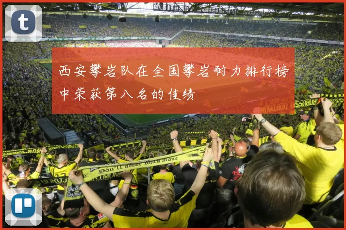 西安攀岩队在全国攀岩耐力排行榜中荣获第八名的佳绩